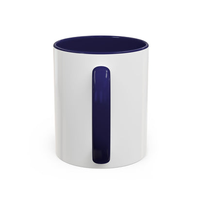 Rainbow Canoe Paddle Design Coffee Mug | Accent Coffee Mug