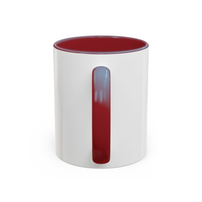 Rainbow Canoe Paddle Design Coffee Mug | Accent Coffee Mug