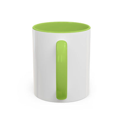 Rainbow Canoe Paddle Design Coffee Mug | Accent Coffee Mug