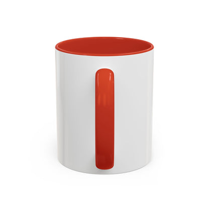 Rainbow Canoe Paddle Design Coffee Mug | Accent Coffee Mug