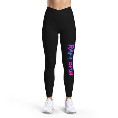 Raft Bruh neon graffiti leggings | Leggings