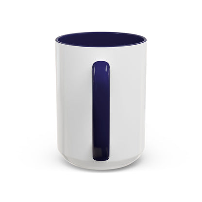 Rainbow Canoe Paddle Design Coffee Mug | Accent Coffee Mug