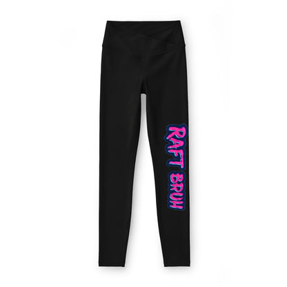 Raft Bruh neon graffiti leggings | Leggings